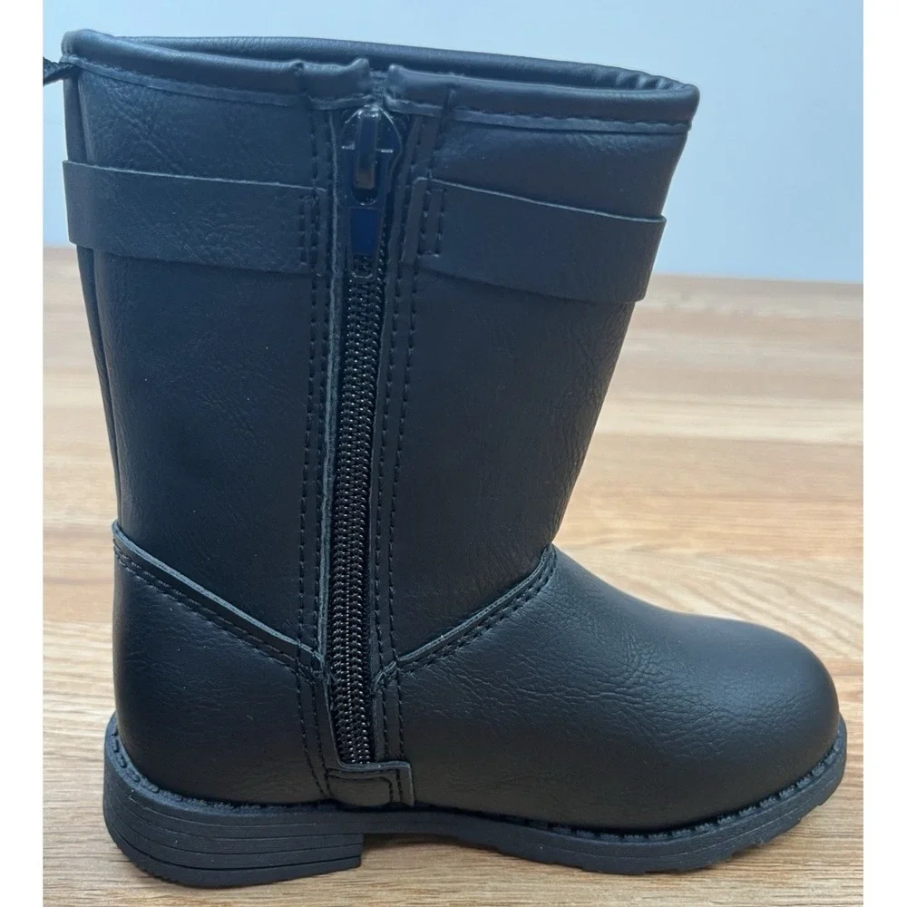 Carter's Black Toddler Girls Zip up Boots Size 10 NEW